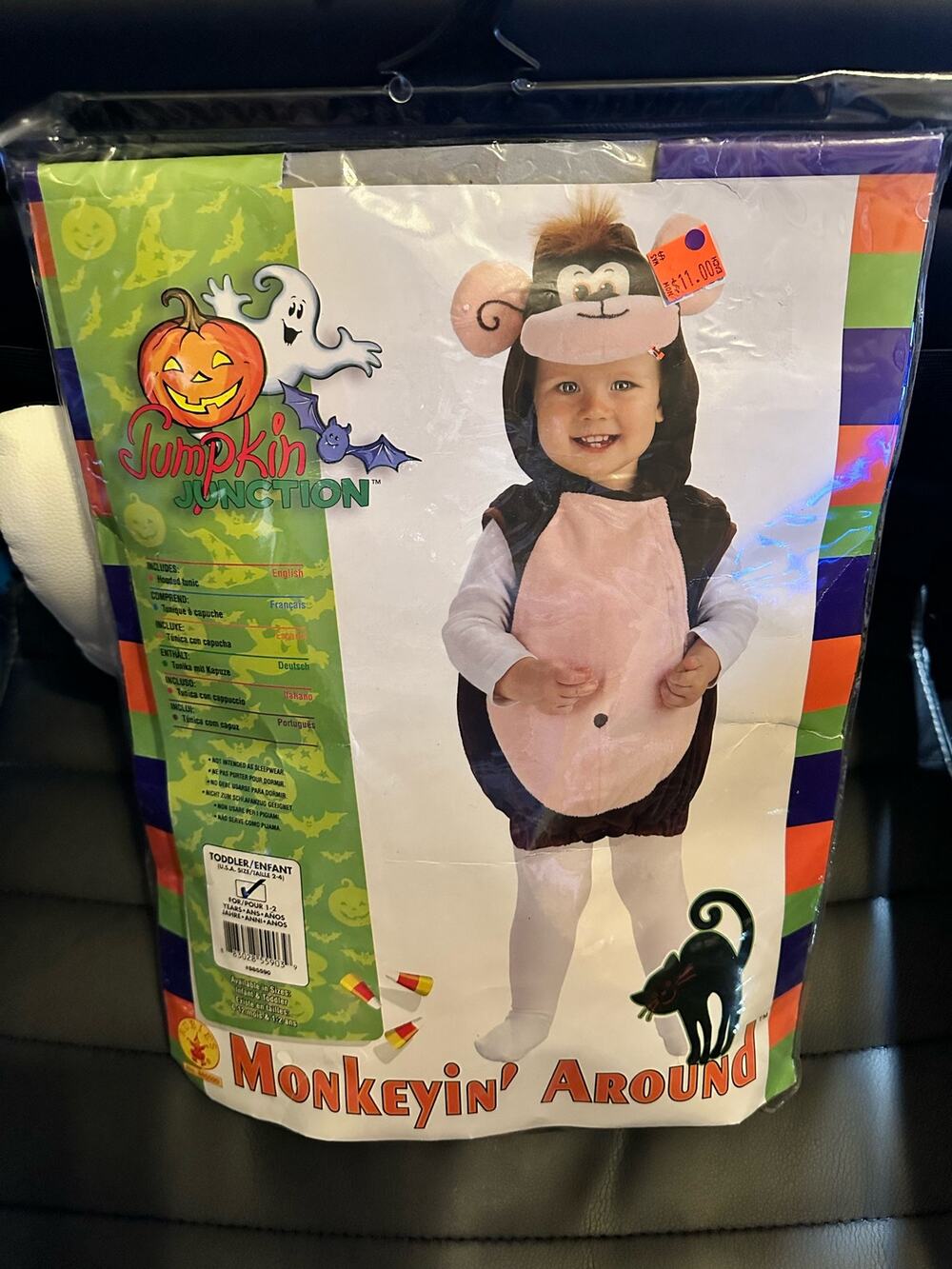Pumpkin Junction Monkeyin’ around infant Halloween costume size 2-4 for 1-2yrs